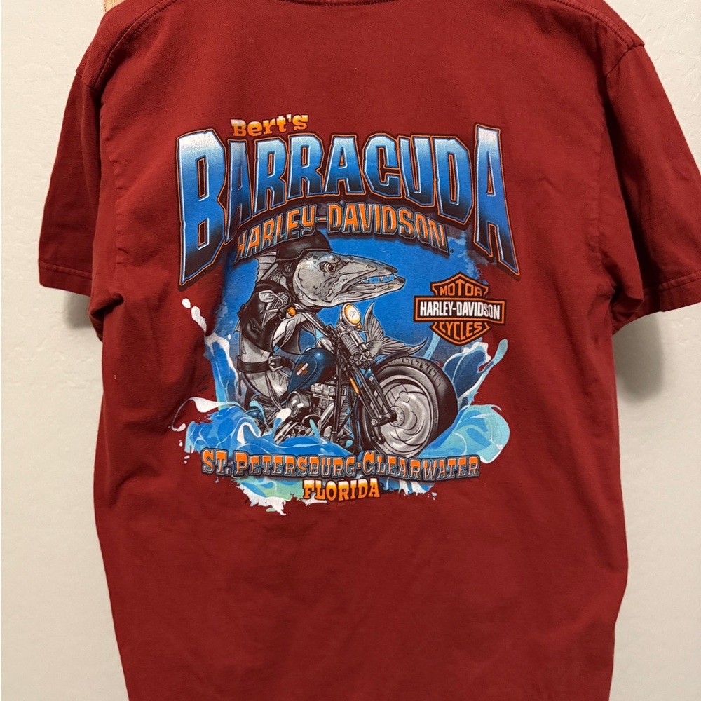 Harley-Davidson Classic Red Tee size Large - Picture 2 of 3